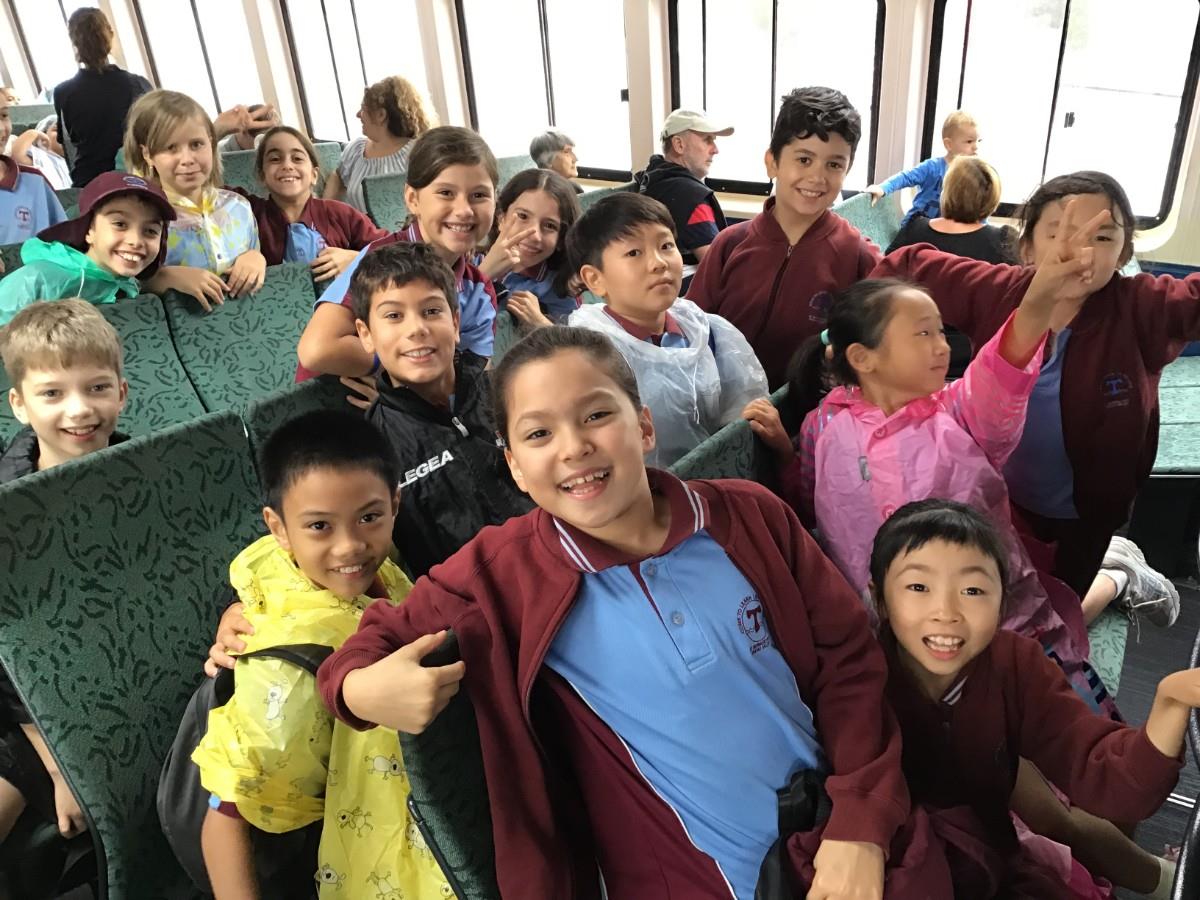 Students at Cockatoo Island