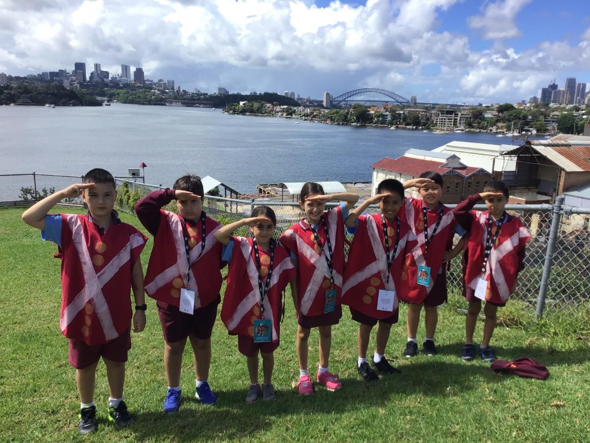 Students at Cockatoo Island