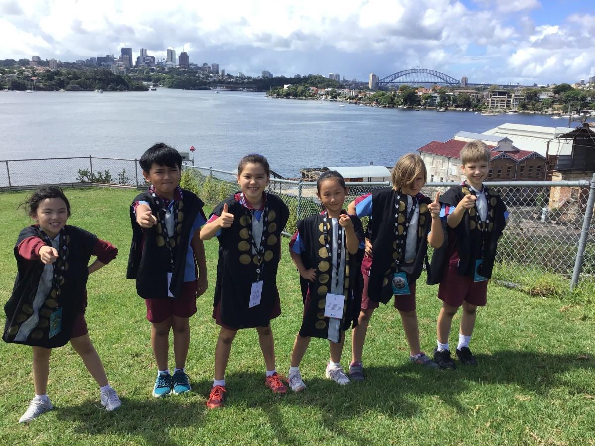 Students at Cockatoo Island