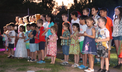 Parents and students of St Bernadette's Dundas Students