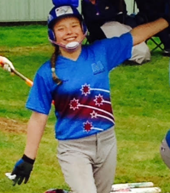 Isabella at Softball
