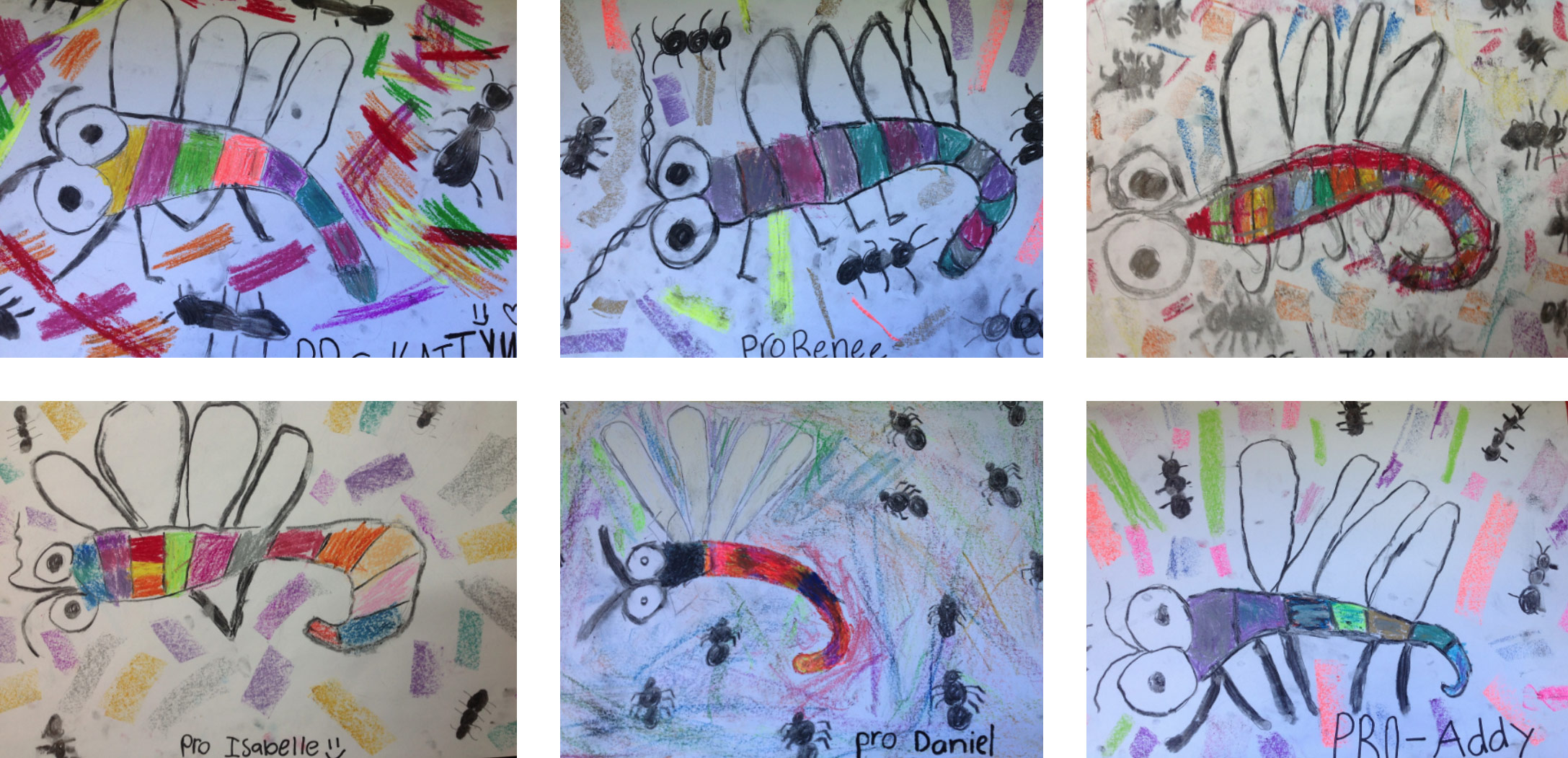 Pro Hart Paintings from St Bernadette's Catholic Primary Dundas Students